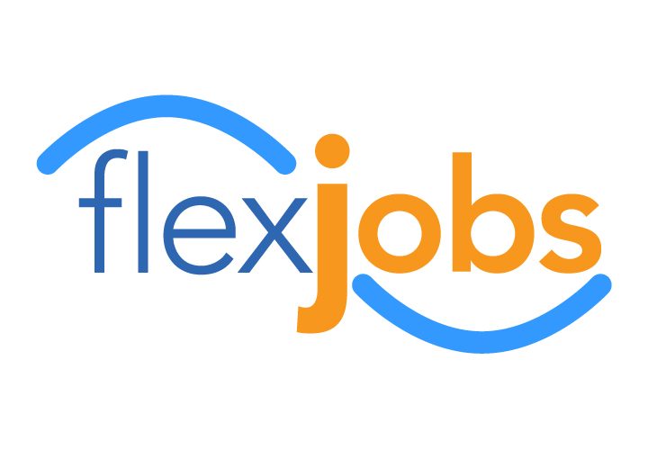 The Flexjobs logo on a white background.