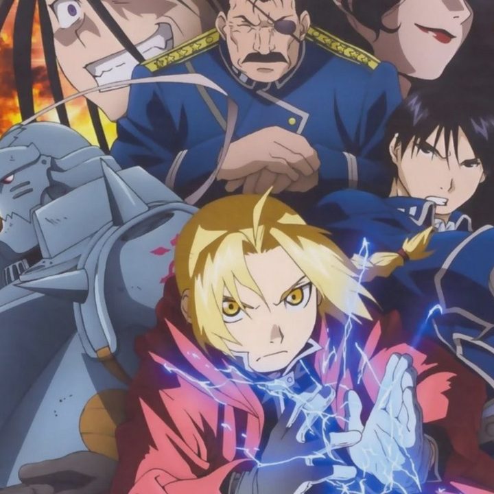 Heroes and villains of Fullmetal Alchemist: Brotherhood in action poses