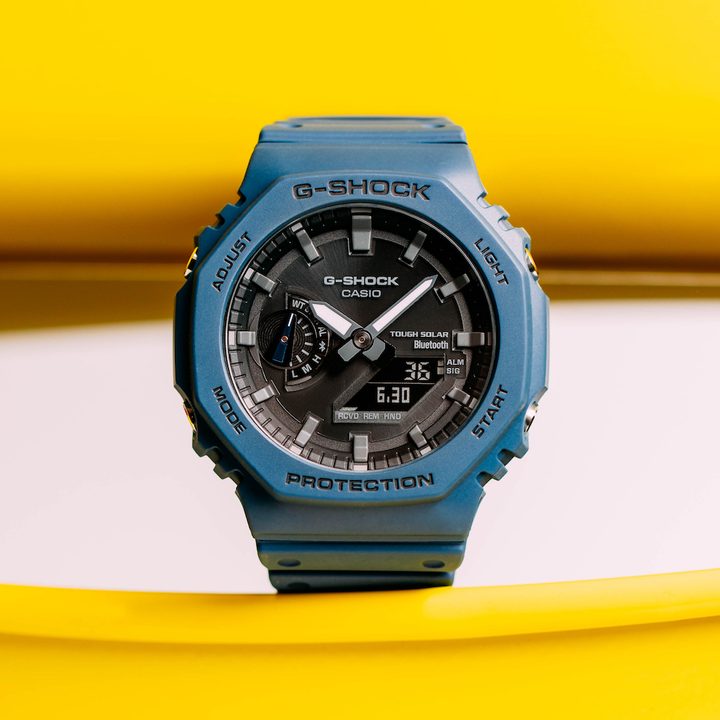 Casio G Shock GA-B2100 in blue.