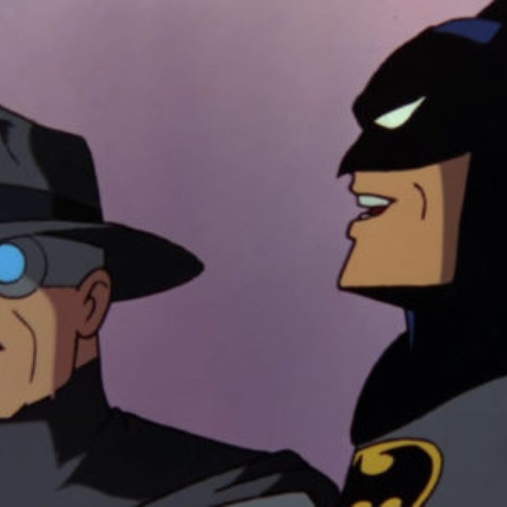 The Gray Ghost with Batman in BTAS.