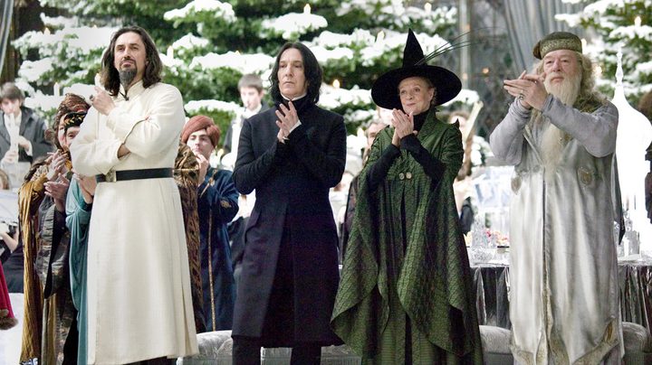 Hogwart's professors at the Yule ball in Harry Potter and the Goblet of Fire.