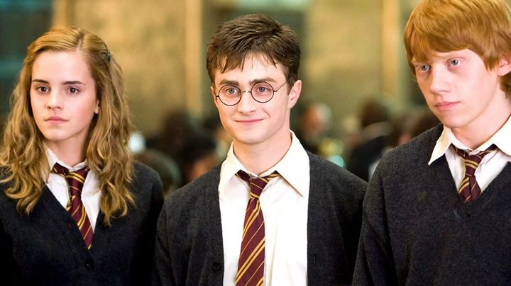 The three leads in the Harry Potter series.