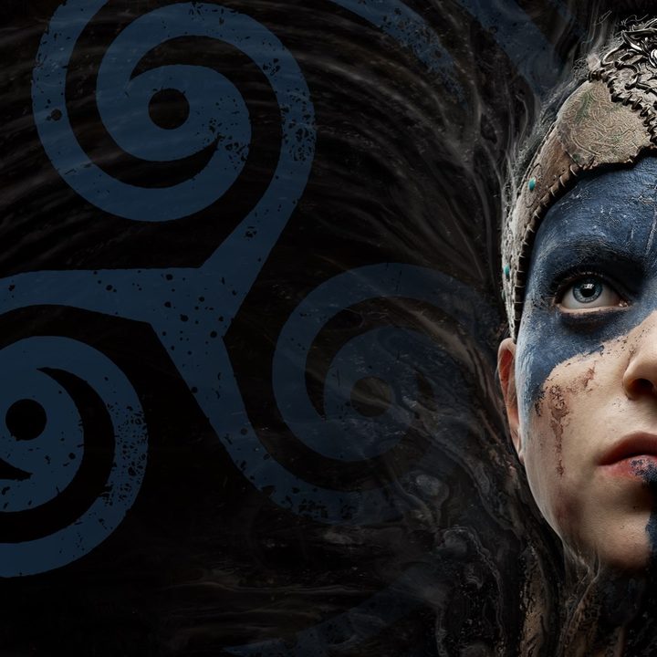 Senua wearing her war paint in Hellblade: Senua's Sacrifice promo art.