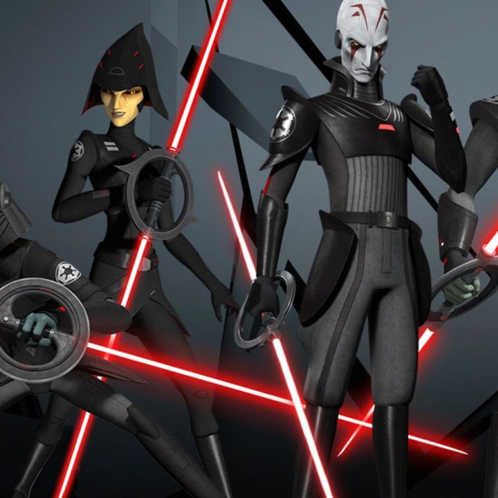 Four members of the Inquisitorius in Star Wars Rebels promo art.