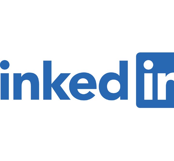 The LinkedIn logo on a white background.