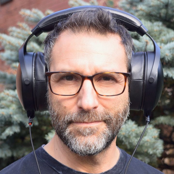 Front view of man wearing Monoprice Monolith M1070C.