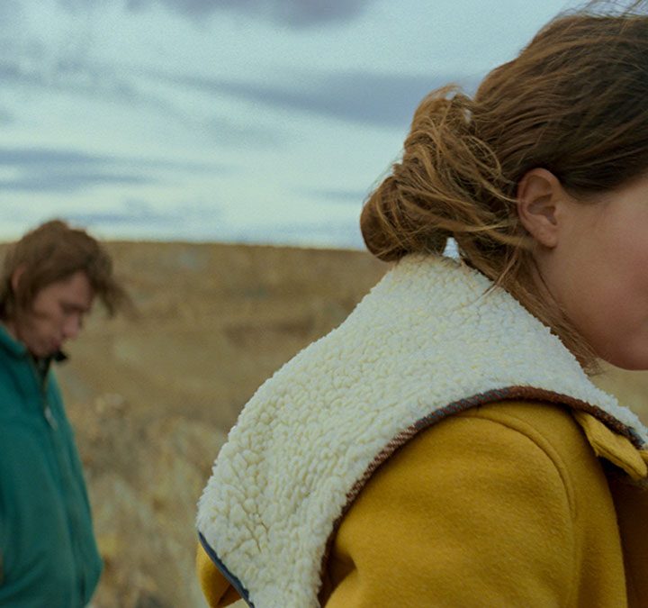 Owen Teague and Haley Lu Richardson in Montana Story.