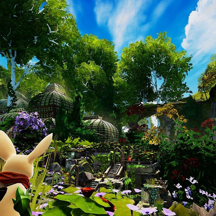 Quill looks out at a forest in Moss: Book 2.