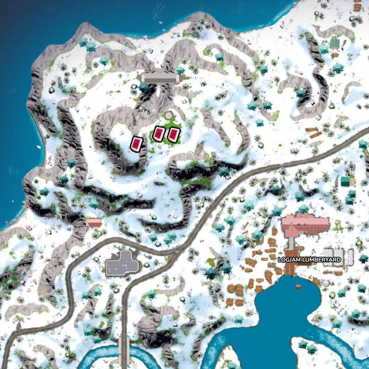 Map of Omni Chips at Seven Outpost II in Fortnite.