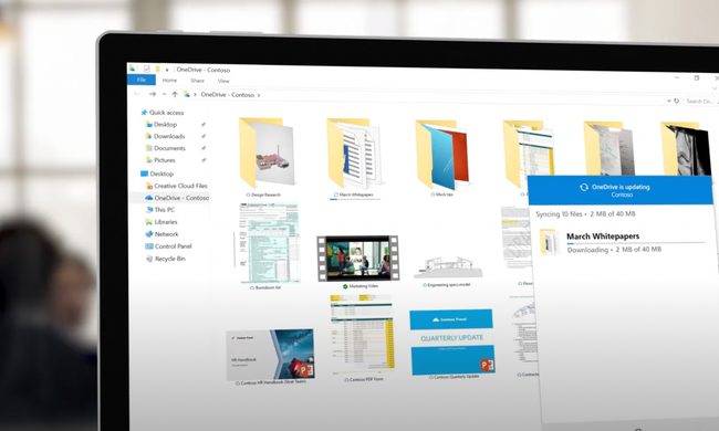 OneDrive running on a Windows PC.