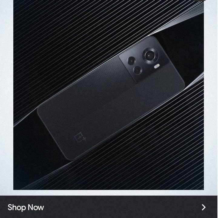 Screenshot of Instagram advertisement showing OnePlus 10R.
