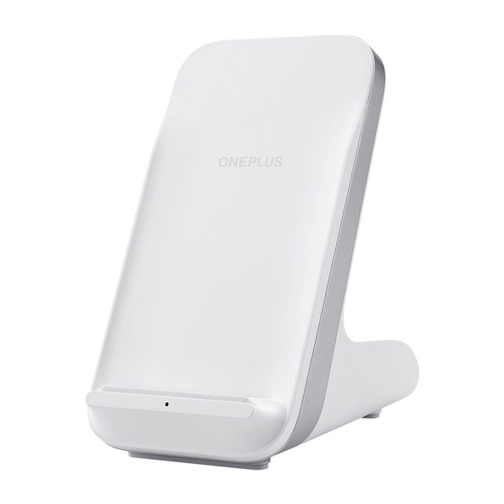 OnePlus Warp Charge Wireless charging standing upright