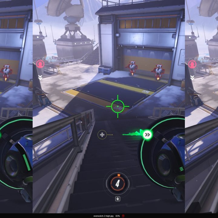 Image quality differences between Overwatch 2 presets.