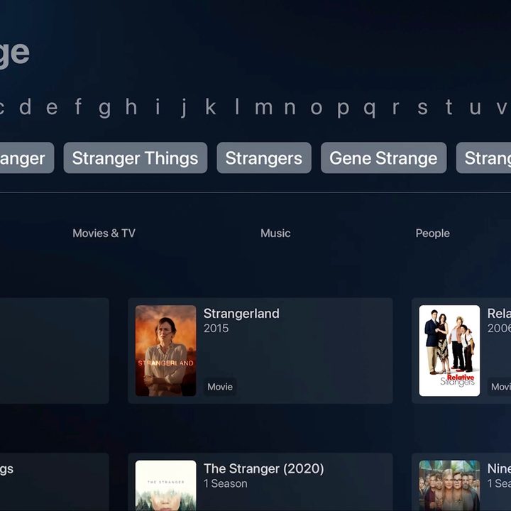 Plex search window featuring streaming results.