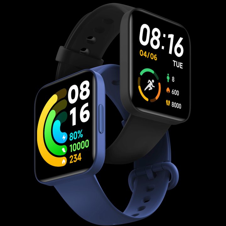 The Poco Watch in its different colors.