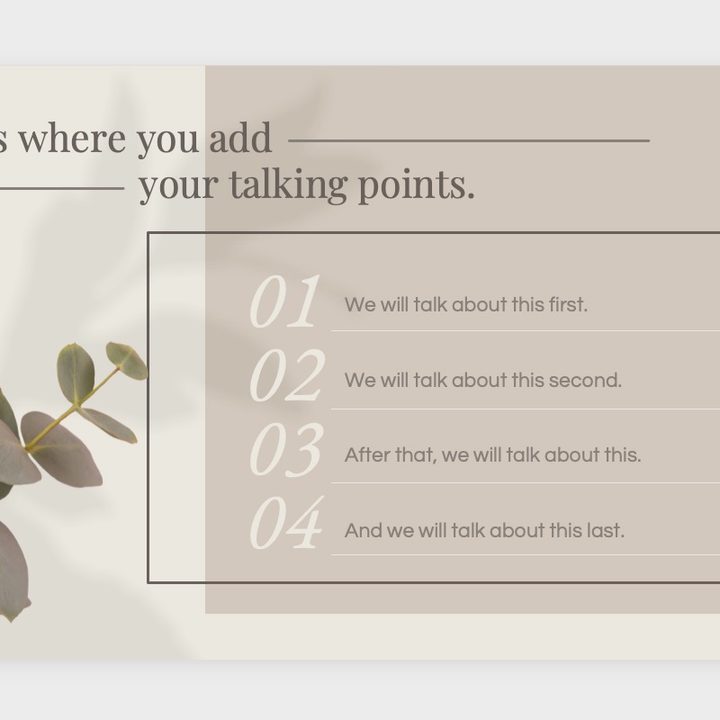 Elegant botanical PowerPoint template.