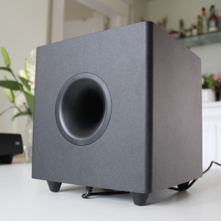 The subwoofer of the Razer Leviathan V2.