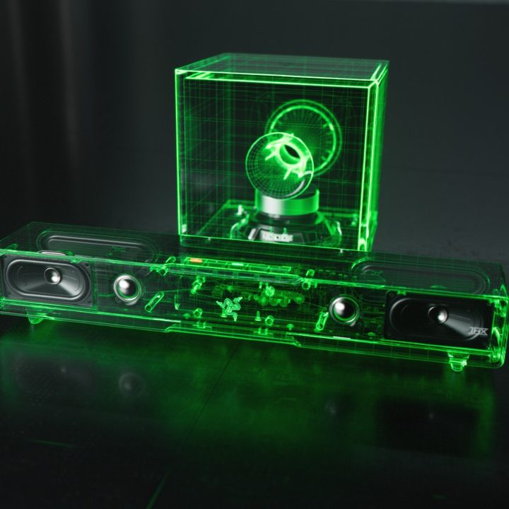 The drivers inside the Razer Leviathan V2.