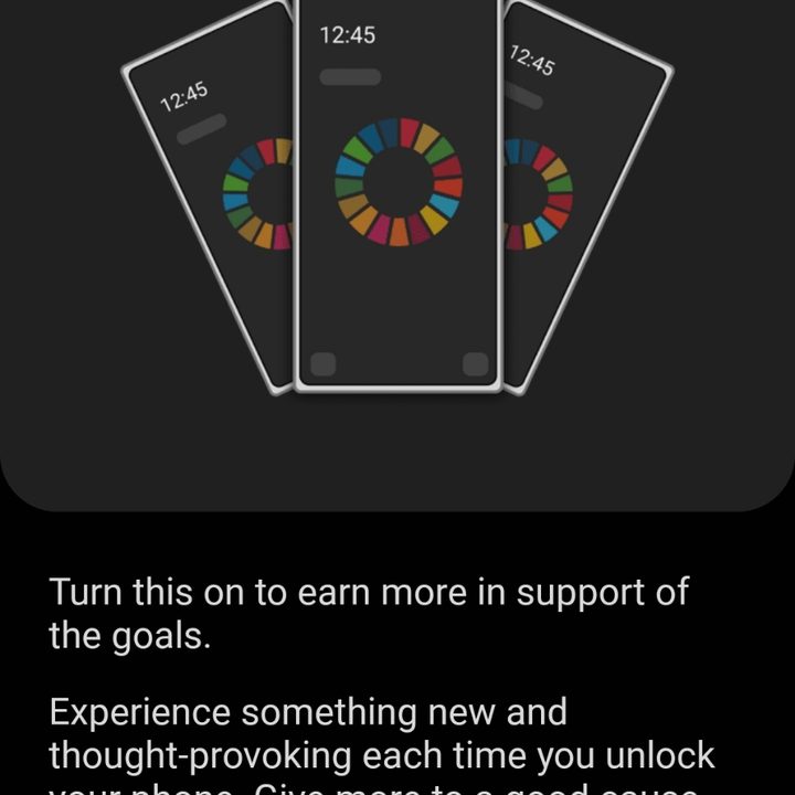 Samsung Global Goals stop pop-ups.