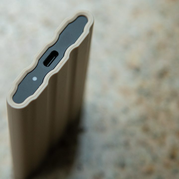 USB-C port on the Samsung T7 Shield.