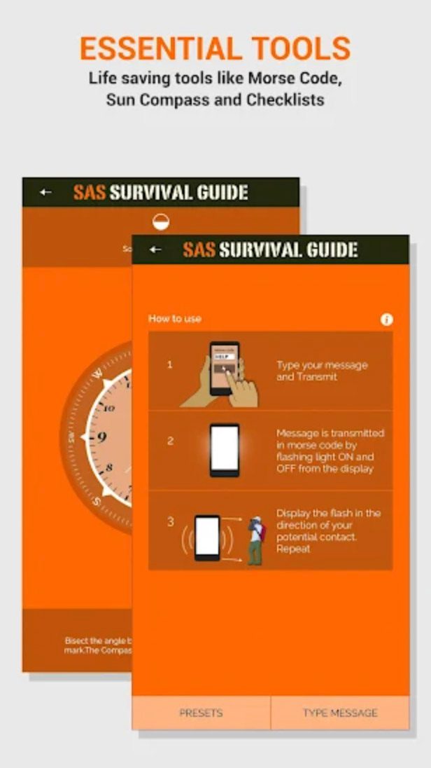 survival phones sas guide app 3