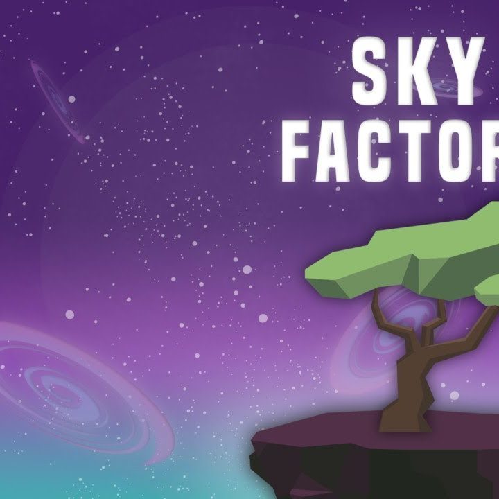 A tree floating in space.