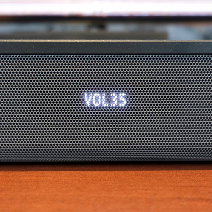 OLED display on the Sony HT-S400 soundbar.