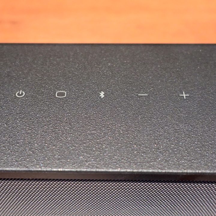 Top controls of the Sony HT-S400 soundbar.