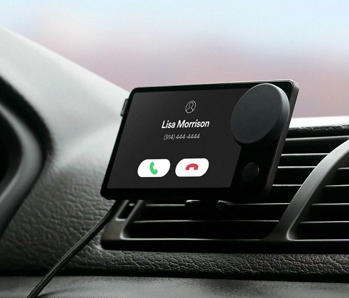 Spotify Car Thing showing an incoming call.