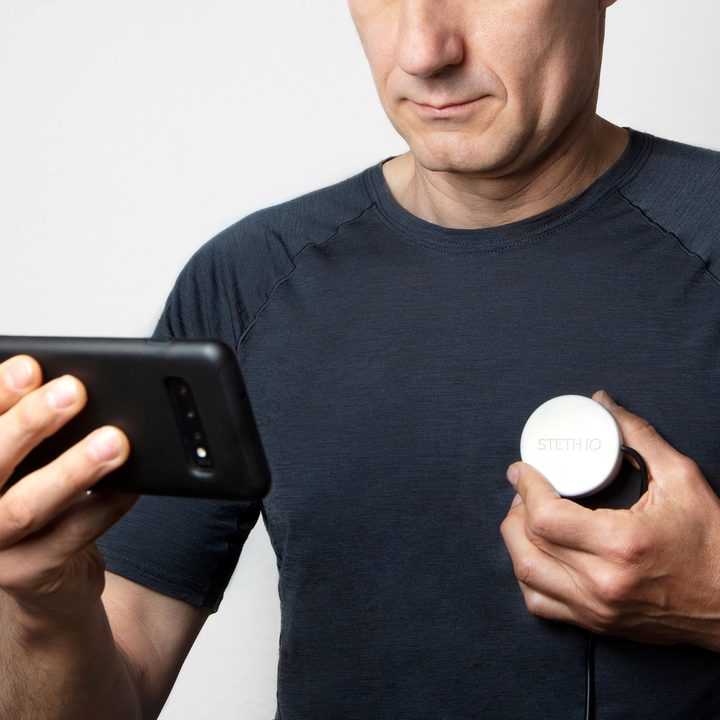 Steth IO heart rate monitoring.