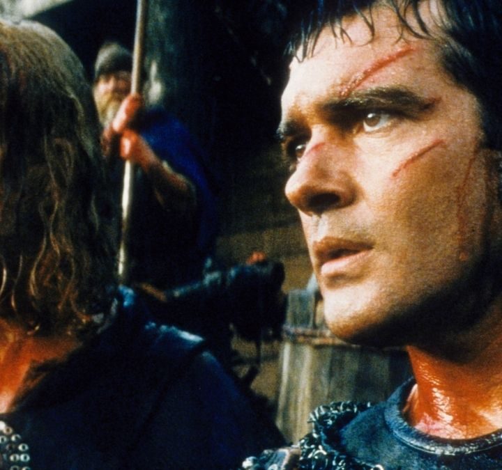 Ahmad ibn Fadlan looking wounded in The 13th Warrior.