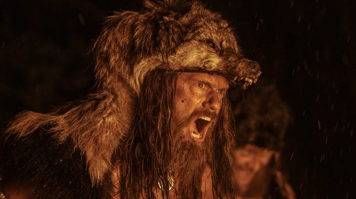 Amleth screams for battle In The Northmen.