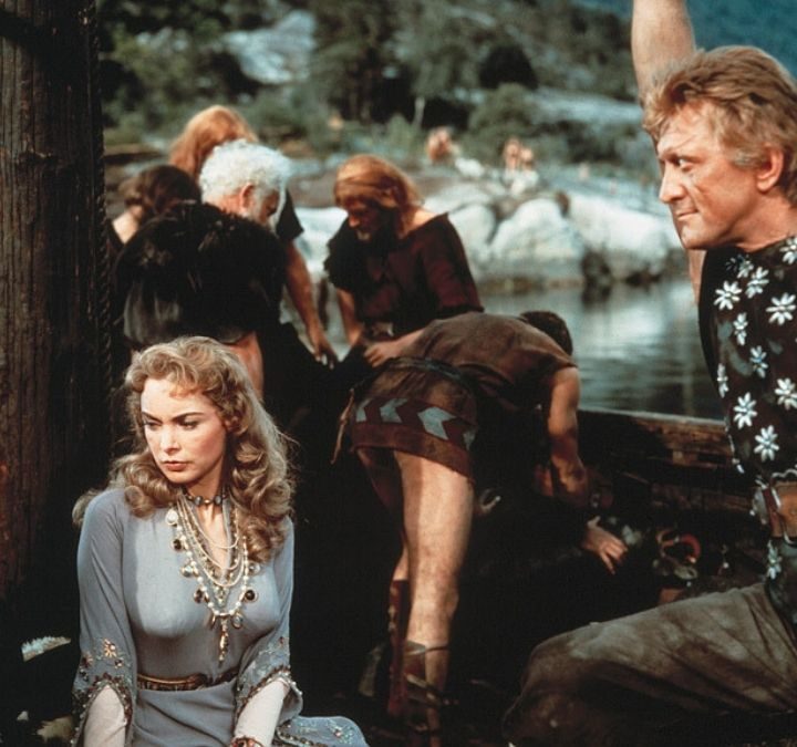 Prince Einar and Morgana on a baot in The Vikings.