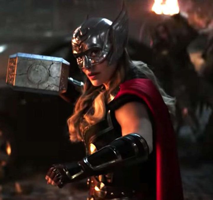 Natalie Portman in Thor: Love and Thunder.