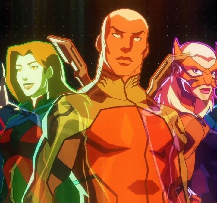 The Team during the intro to Young Justice: Phantoms.