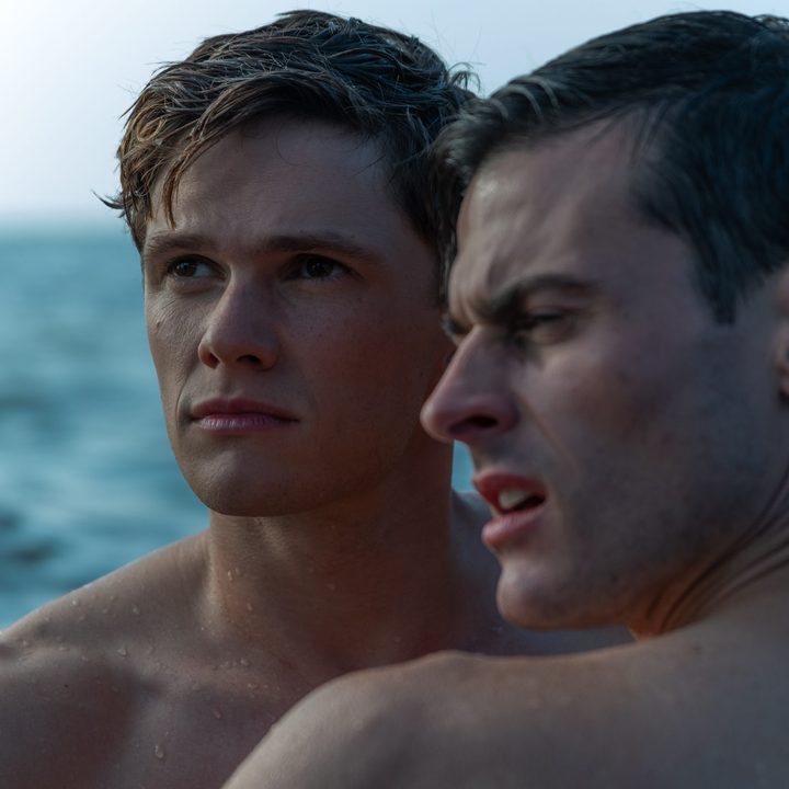 Sergey and Roman in the ocean in Firebird.