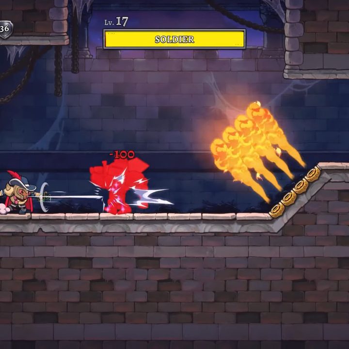 A duelest stabbing with a sword.