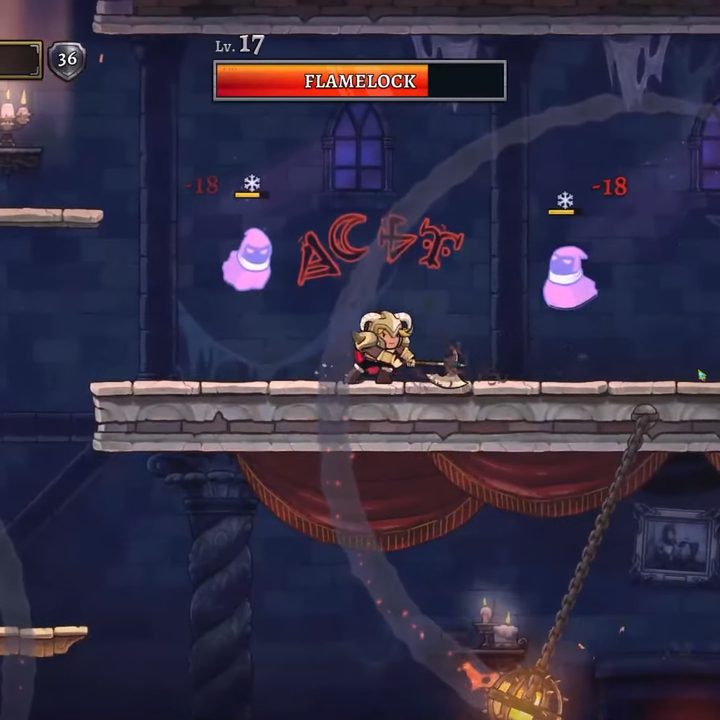 A barbarian shouts at ghosts.