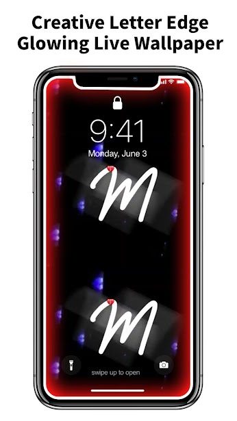 4D Live Wallpaper with glowing edge.