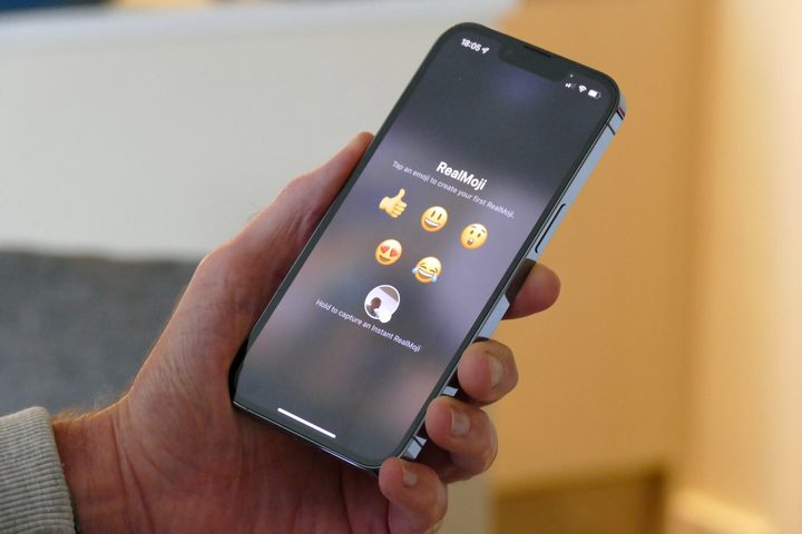 BeReal app's RealMoji feature shown on an iPhone 13 Pro.