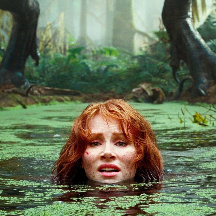 Claire Dearing hides in swamp in Jurassic World Dominion