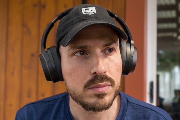 Wearing the Edifier Stax Spirit S3.