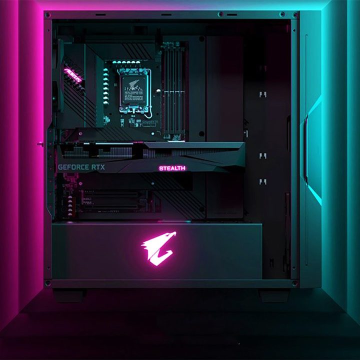 The front of a Project Stealth PC.