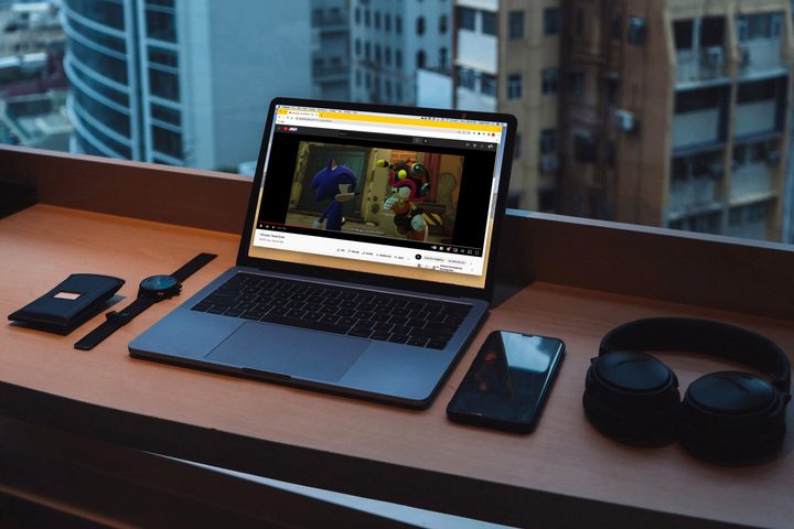 A laptop displaying a video created by Youtuber "Jehtt"