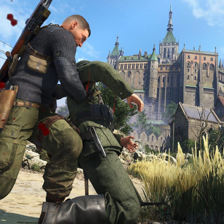 Karl Fairburne fighting in Sniper Elite 5.