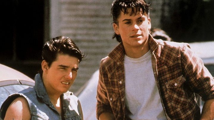 Tom Cruise and Rob Lowe star in The Outsiders.