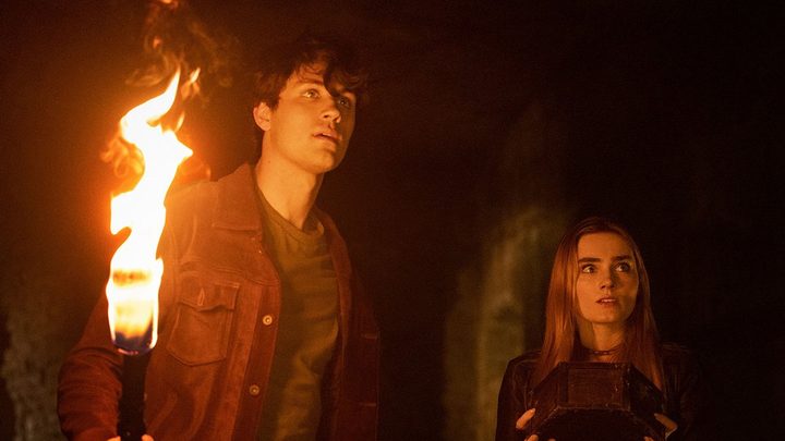 Drake Rodger and Meg Donnelly in The Winchesters.