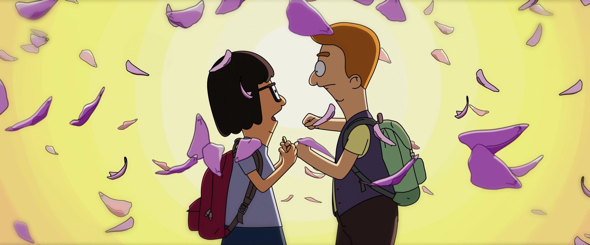 Tina and Jimmy Junior embrace in a dream.