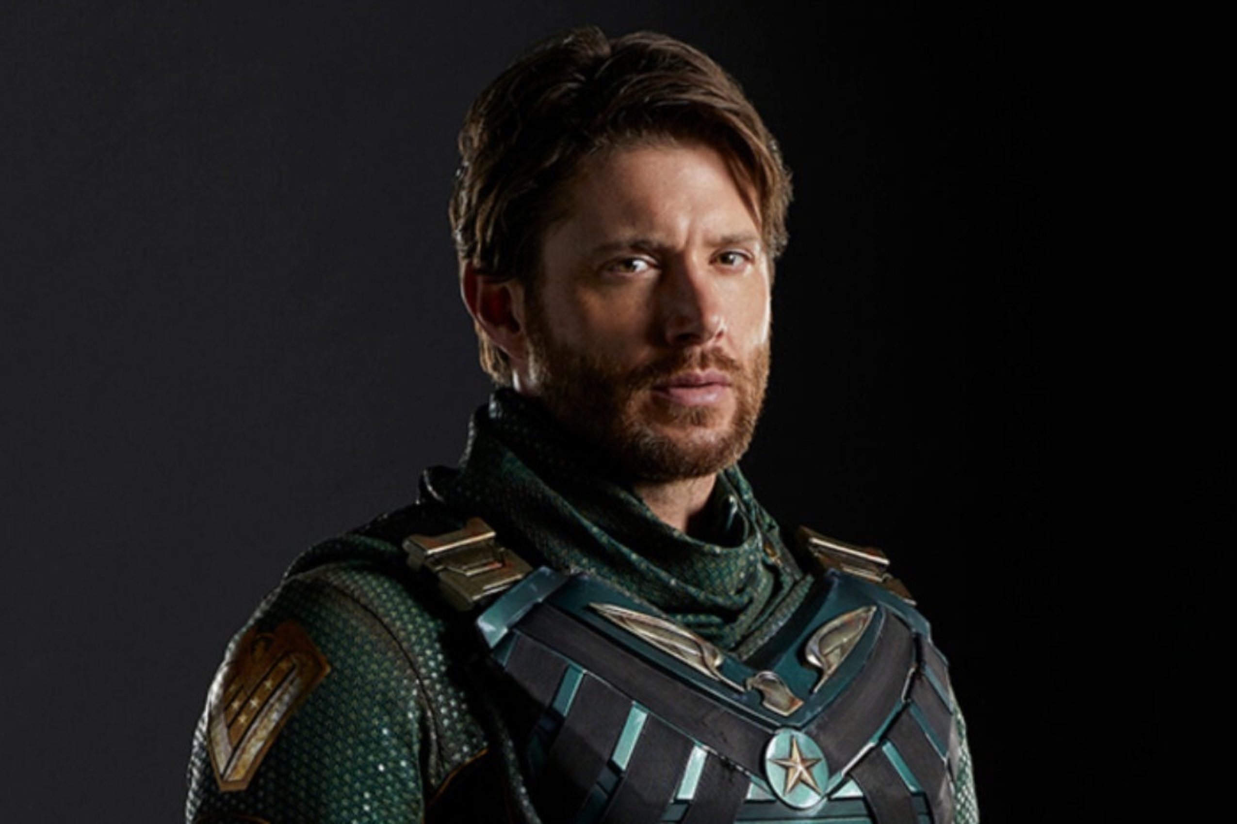 Soldier Boy stares at camera in a promo image for The Boys Season 3