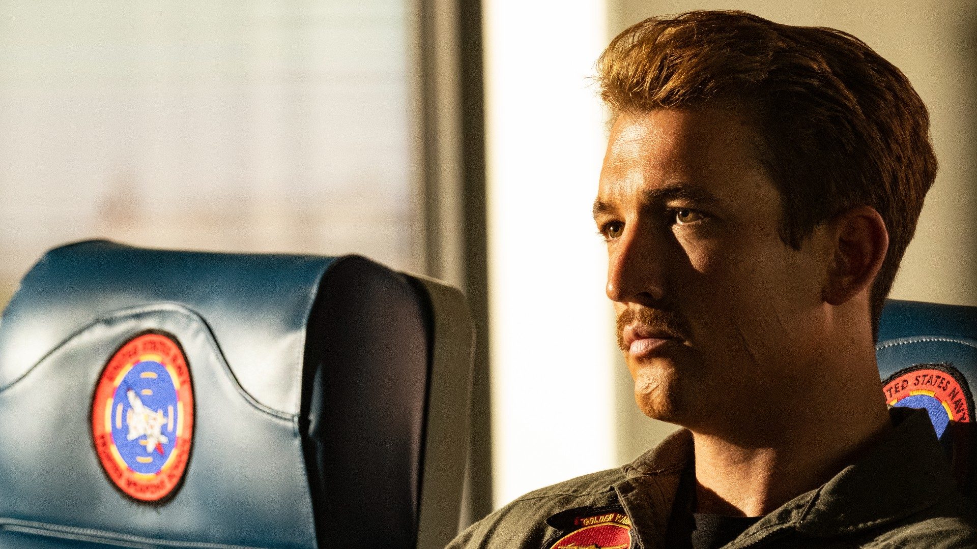 Miles Teller stews.